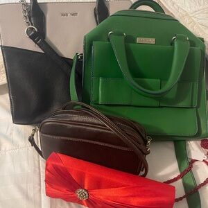 Green Kate Spade Women's Handbag in bundle of 4 purses